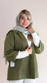 زنانه بارانی کلاهدار پشت چاک کد 33537 فروشگاه باغچه (1)