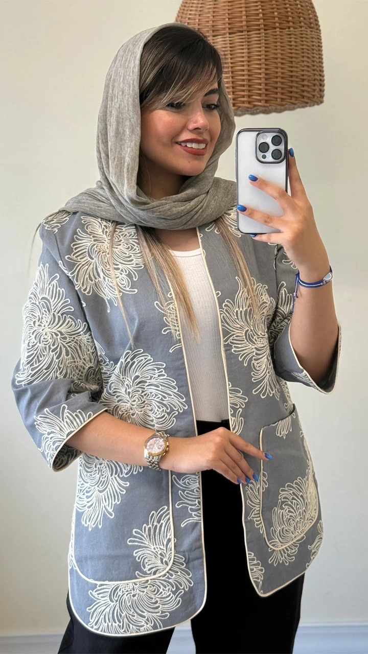 زنانه مانتو - کد 41018 (1)