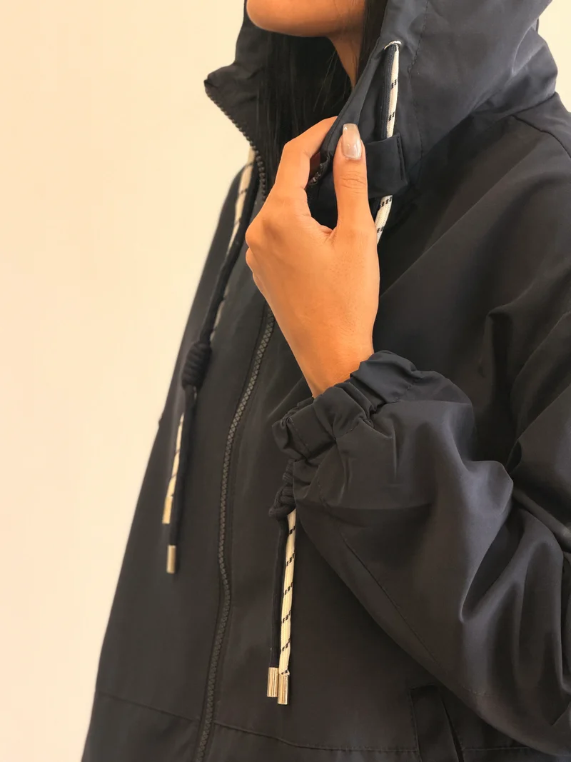 بارانی کلاه ساده 6054 — ۲